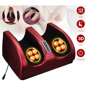 PiProducts Voetmassageapparaat -Voetmassage - Massage - Voetverwarming - Elektrische voetmassage - Rood