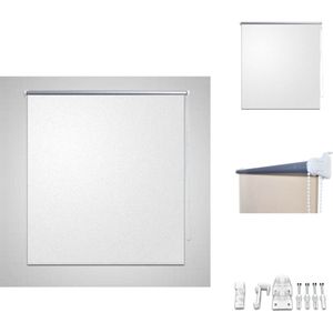 vidaXL Verduisterende Rolgordijnen - Wit - 80 x 230 (B x H) - Thermisch - Polyester - Jaloezie