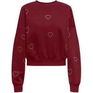 Only - ONLBERIT - Sweater - Bordeaux - Dames