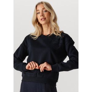 Jansen Amsterdam - Gaby Sw 156 - Sweater - Blauw - Katoenmix