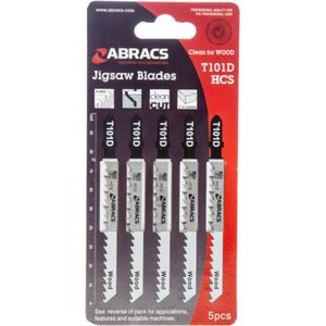 Abracs Decoupeerzaag HCS Tandafstand 4 mm Hout T101D (5 stuks)