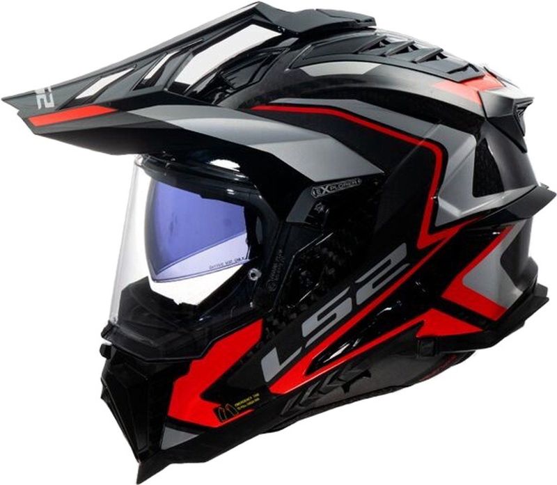 LS2 - Explorer Frontier - Helm - Zwart - Carbon