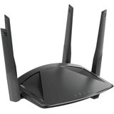 D-Link - DIR-X1860 - Router - Zwart - Wi-Fi 6, 1,8 Gbit/s, 4 Gigabit LAN-poorten