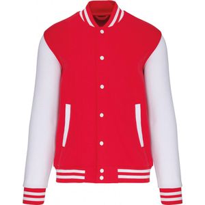 Jas Unisex XS Kariban Lange mouw Red / White 70% Katoen, 30% Polyester