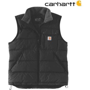 Carhartt - Montana Gevoerde Bodywarmer - Rain Defender - Loose fit - Insulated Vest - Zwart - Heren - maat S (valt als M)