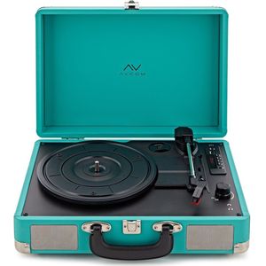 AVCOM Koffer Draaitafel met Bluetooth, Groen