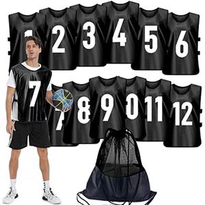 Scrimmage Trainingsvests voor Teams - 12 Stuks Voetbal Jerseys voor Volwassenen en Jeugd