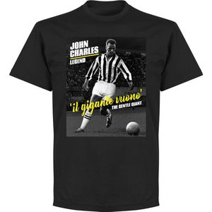 John Charles Legend T-Shirt - Zwart - XXXXL