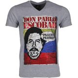 T-shirt - Don Pablo Escobar - Grijs