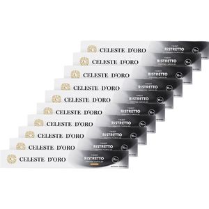Celeste d’Oro - Finest Ristretto - Koffiecups - Nespresso Compatibel Capsules - Voor Ieder Moment -10 x 10 cups