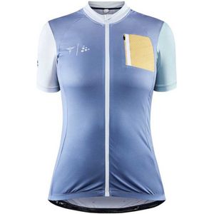 Craft Adv Handmade Cyclist Offroad Korte Mouw Wielertrui Blauw M Vrouw
