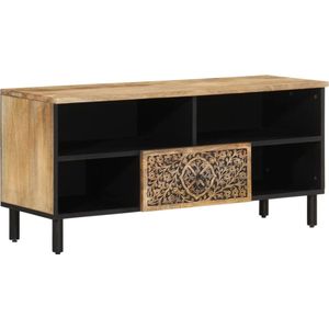 vidaXL - Tv-meubel - 100x33x46 - cm - massief - mangohout