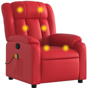 Massagestoel - Verstelbaar - Kunstleer - Zwart