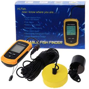Fishfinders & Toebehoren-TL88E Draadloos Alarm 100M Draagbare Sonar Fishfinder Kit Vissen lokken Echolood Vissen Finder Meer Zeevissen 100m