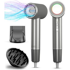 Royce Professionele Föhn - Föhn met Diffuser - Haardroger - Ionische Functie - Coolshot - Fohn met Diffuser en Nozzle