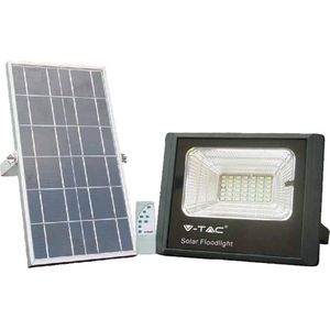 V-tac VT-25W Solar schijnwerper met zonnepaneel - 550 Lm - 4000K - Zwart