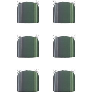 Madison - Zitkussen - Universeel - 6st - 46x48cm - Stef Green - Groen