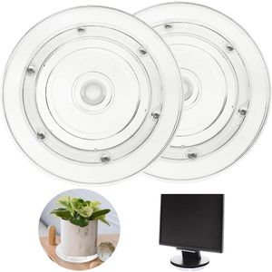 360° Draaibare Standaard met Kogellagers en Handmatige Rotatie - Organiser voor Platenspeler, TV en Planten - Set van 2