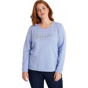 Berichtensweatshirt met ronde hals