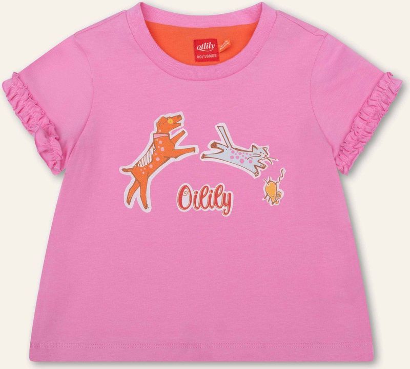 Oilily - Tummy s.sl. T-shirt - Roze - 104/4yr