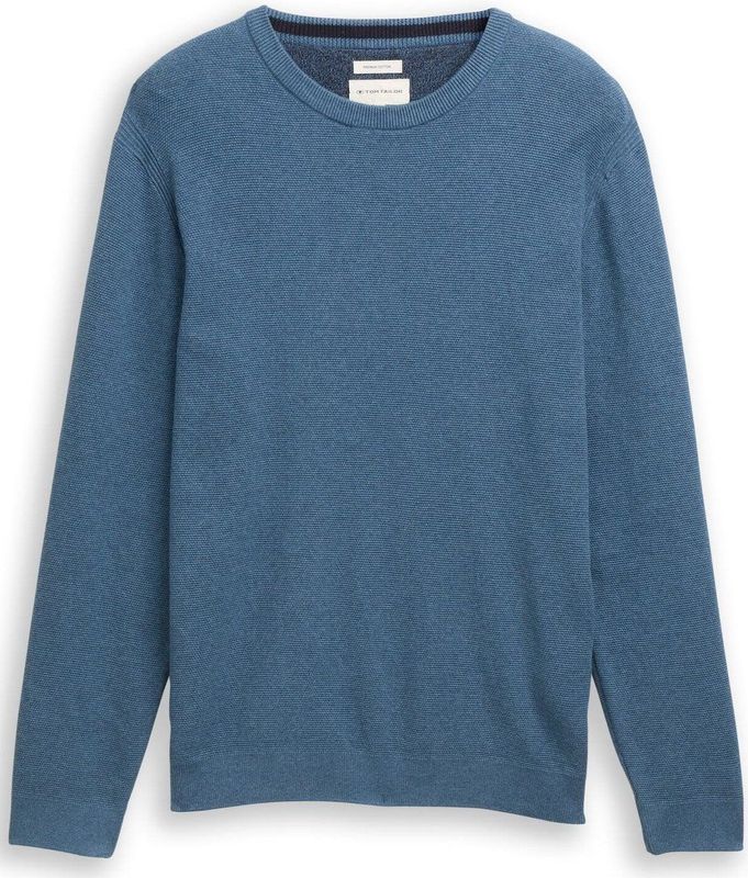 TOM TAILOR - Trui - Saffier - Knitwear - Lange Mouw