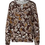 s.Oliver Blouse  donkerbruin / gemengde kleuren
