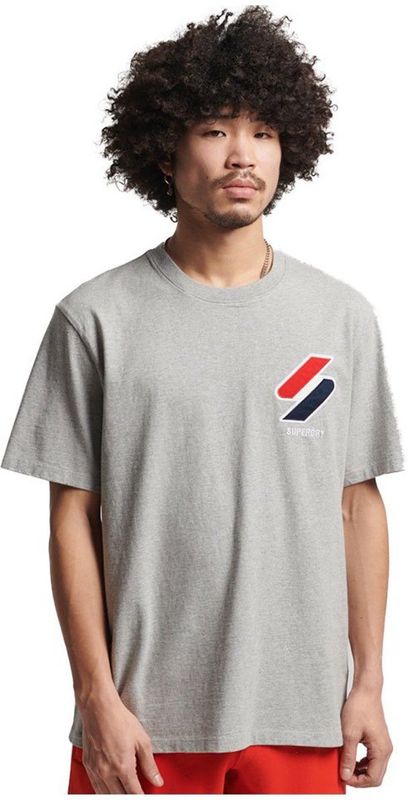 Superdry - Code Sl Classic Apq - T-shirt - Grijs