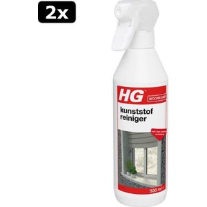 2x HG kunststof reiniger - 500ml - intensieve reiniger