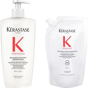 Kerastase Première Bain Décalcifiant Réparateur 500ml + Refill 500ml