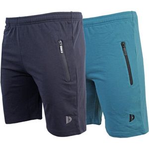 2-Pack Donnay Joggingshort - Sportshort - Heren - Maat XL - Navy/Vintage-blue