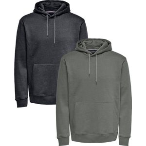 ONLY & SONS ONSCERES HOODIE SWEAT 2-PACK Heren Trui - Maat XL