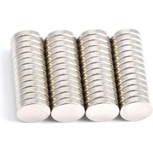 Neodymium magneten - extreem sterk - 52 stuks - 10x2 mm