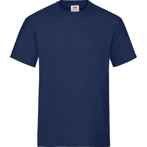 Fruit Of The Loom T-shirts - donkerblauw/navy - heren - Ronde hals - 195 g/m2 - Ondershirt M