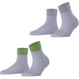 Esprit - Retro Glitter - Huissokken - Blauw - 2-Pack - Gedessineerd Katoen