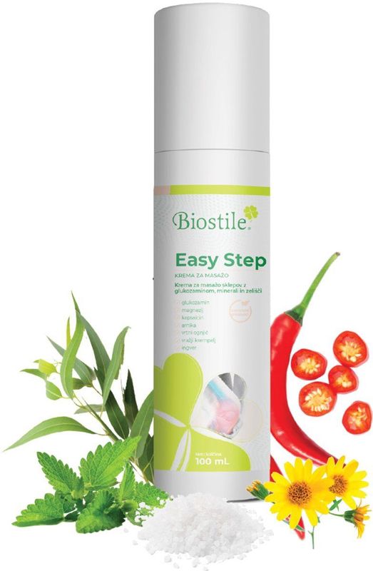 Biostile - Easy Step - Massagecrème - 100 ml - Met Capsaïcine en Glucosamine