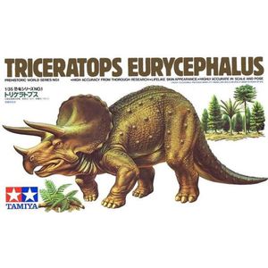 1:35 Tamiya 60201 Triceratops Eurycephalus - Prehistoric World Series NO.1 Plastic Modelbouwpakket