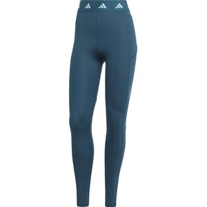 adidas Performance Techfit Stash Pocket Full-Length Legging - Dames - Turquoise- L