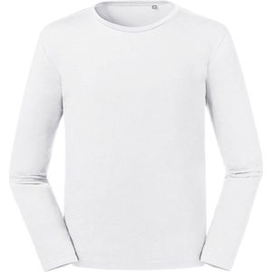 Russell Heren T-Shirt met lange mouwen (Wit)