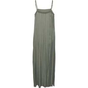 Pieces Pcsmilli Sl Long Slip Dress Hedge Green GROEN L