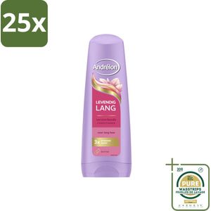 25 x Andrélon – Conditioner – Levendig Lang – 200 ml - Grootverpakking - Lang Haar Verzorging - Versterkte Haar Conditioner - Biotine Voor Haar - Haarbreuk Voorkomen - Gezond Haar