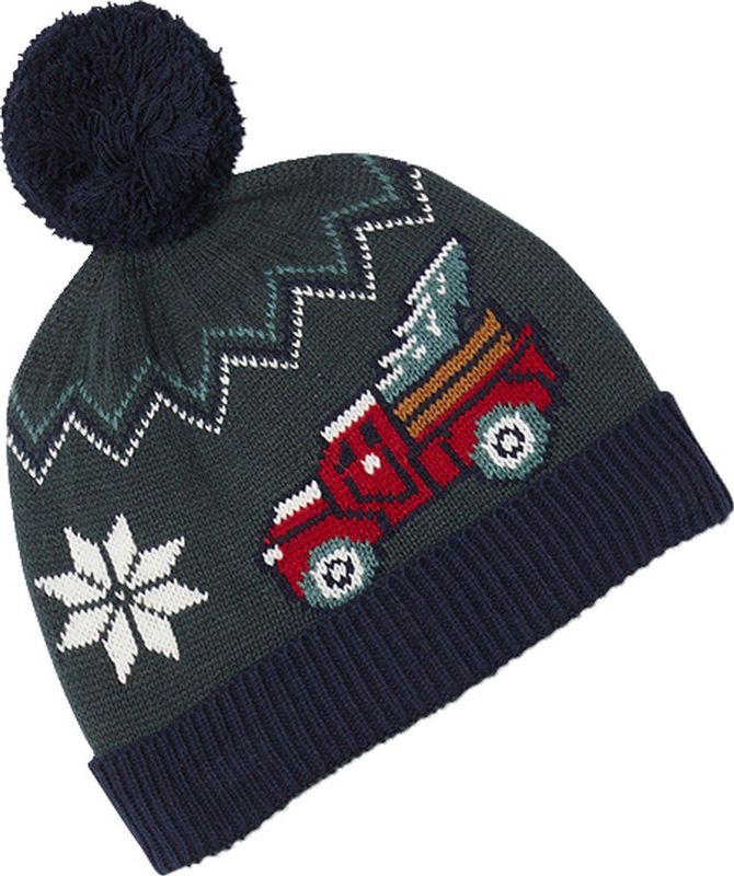 Kerstset - Jacquard Trui en Muts met Pompom - Jongens