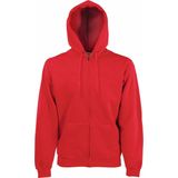 Fruit Of The Loom Heren Premium 70/30 Hooded Zip-Up Sweatshirt / Hoodie (Rood)