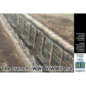 1:35 Master Box 35174 The Trench WWI and WWII era. Plastic Modelbouwpakket