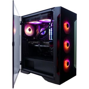 BitBull Ryzen 7 5700X 8-Core Game PC - RTX 5060 ti 16GB - 32GB RGB RAM - 1TB SSD - WATERKOELING - Windows 11 Pro - WiFi - Gamdias Talos E2 Elite