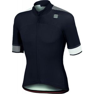 Sportful Fietsshirt korte mouwen Heren Zwart Wit / SF Bodyfit Pro Classics Jersey-Black/White-XL