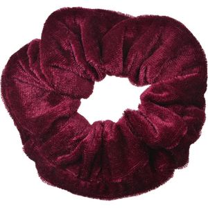 Clayre & Eef Scrunchie Haarelastiek Ø 10 cm Rood Velours