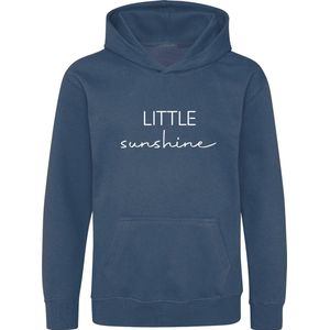 Be Friends Hoodie - Little sunshine - Kinderen - Blauw - Maat 7-8 jaar