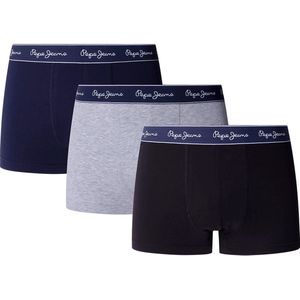 Pepe Jeans Pepe Solid Boxers 3 Eenheden Veelkleurig M Man