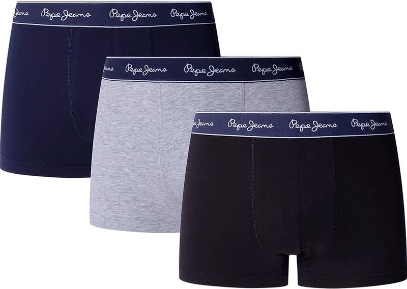 Pepe Jeans Pepe Solid Boxers 3 Eenheden Veelkleurig M Man