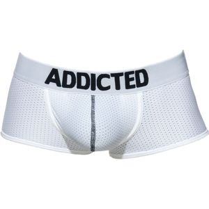 ADDICTED Push Up Mesh Trunk White - MAAT S - Heren Ondergoed - Boxershort voor Man - Mannen Boxershort